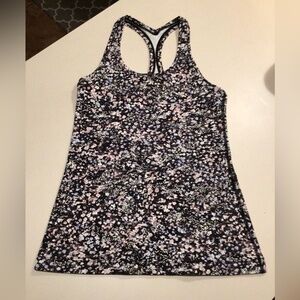 Lululemon Athletica Racerback Floral Print Tank Top